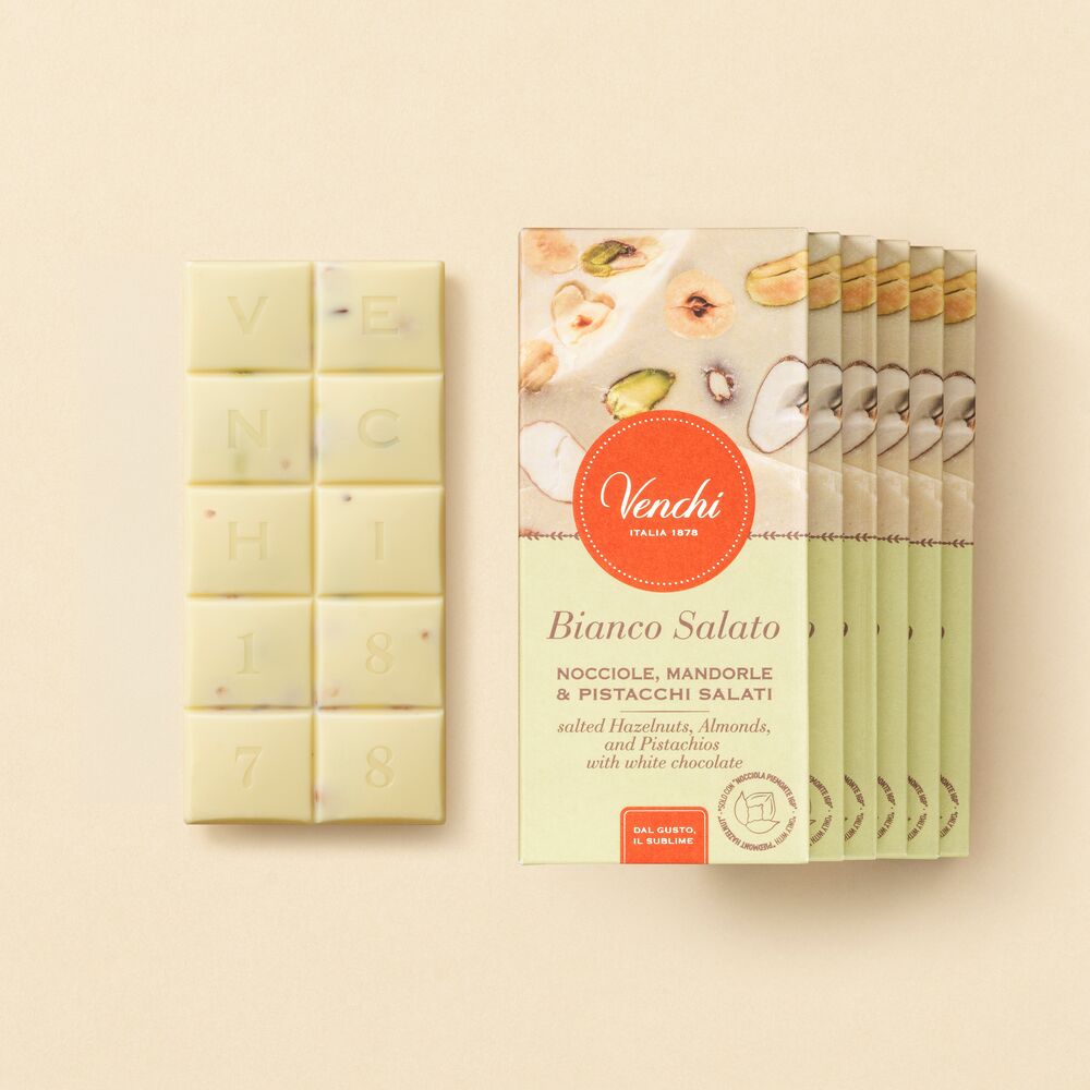 Venchi Store Salted White Chocolate Bar - Pack of 6